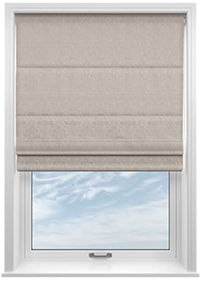 Tiverton, Ivory - Twist&Fit Roman Blind